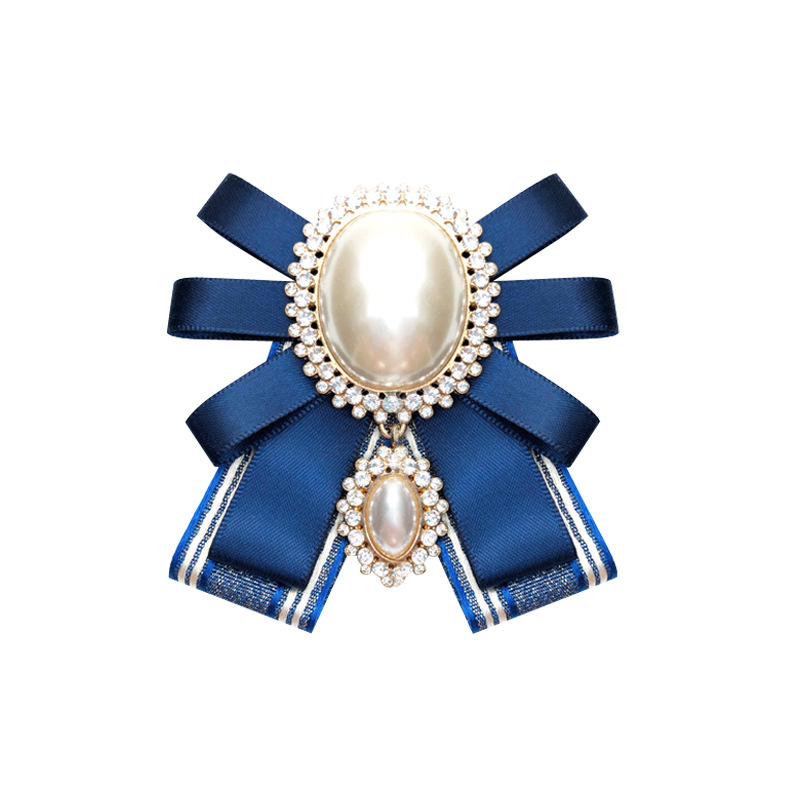 Women's Gender Plating, Inlay Design Elegant Pin Bow Knot Alloy Ribbon Plating Inlay Artificial Pearls Artificial Diamond Women's Brooches