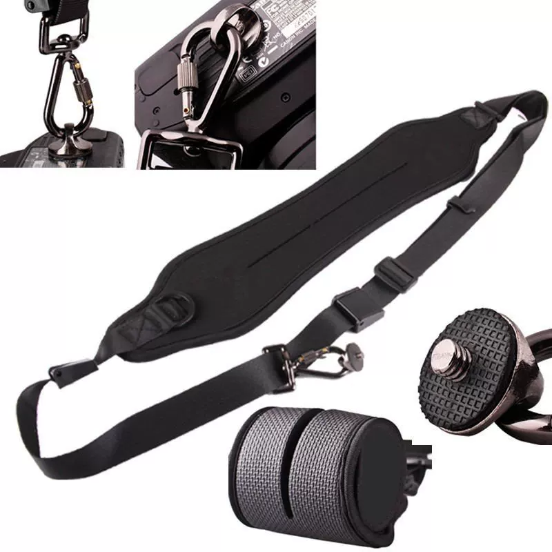 Camera, straps, suspenders