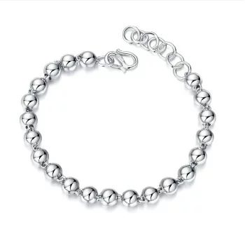 Silver bracelet, universal chain for men and women, simple and elegant design, silver 925 sample