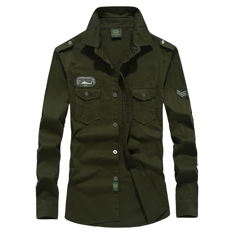 Трансграничная Amazon ebayvish Весенняя Мужская Рабочая одежда Рубашка с длинными рукавами Мужская Повседневная рубашка больших размеров на весну и осень, мужская повседневная рубашка больших размеров