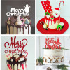 New Christmas Merry Christmas Acrylic Cake Decoration Party Dessert Dessert Dessert Dessert Dessert