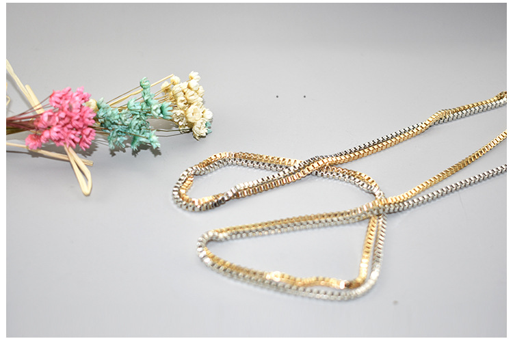 Minimalist Box Chain Necklace For Men And Women Elegant Accessory_voghion.com