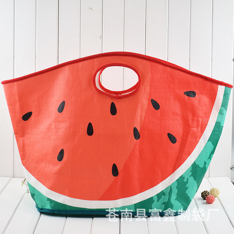 PP手提塑料编织购物袋现货彩色编织蛇皮袋方底塑料编织袋批发