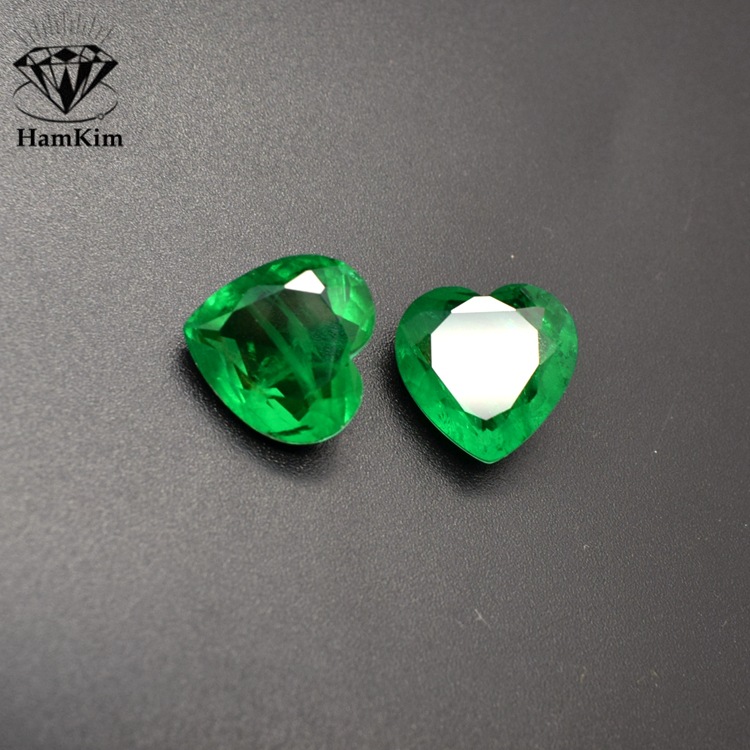 心形拼接宝石祖母绿