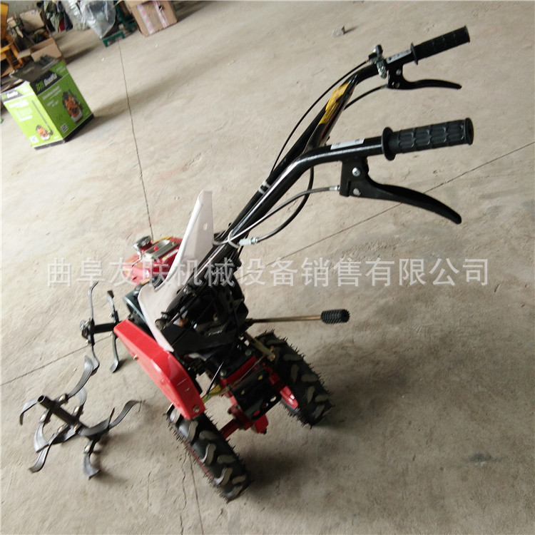 手推式小型松土机 汽油轻便松土除草机 新型大棚锄地机  58
