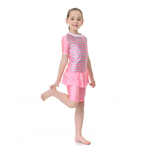 Girls Swimwear Conservative Split Two-Piece Swimsuit, HW20D, Hot Sale on AliExpress