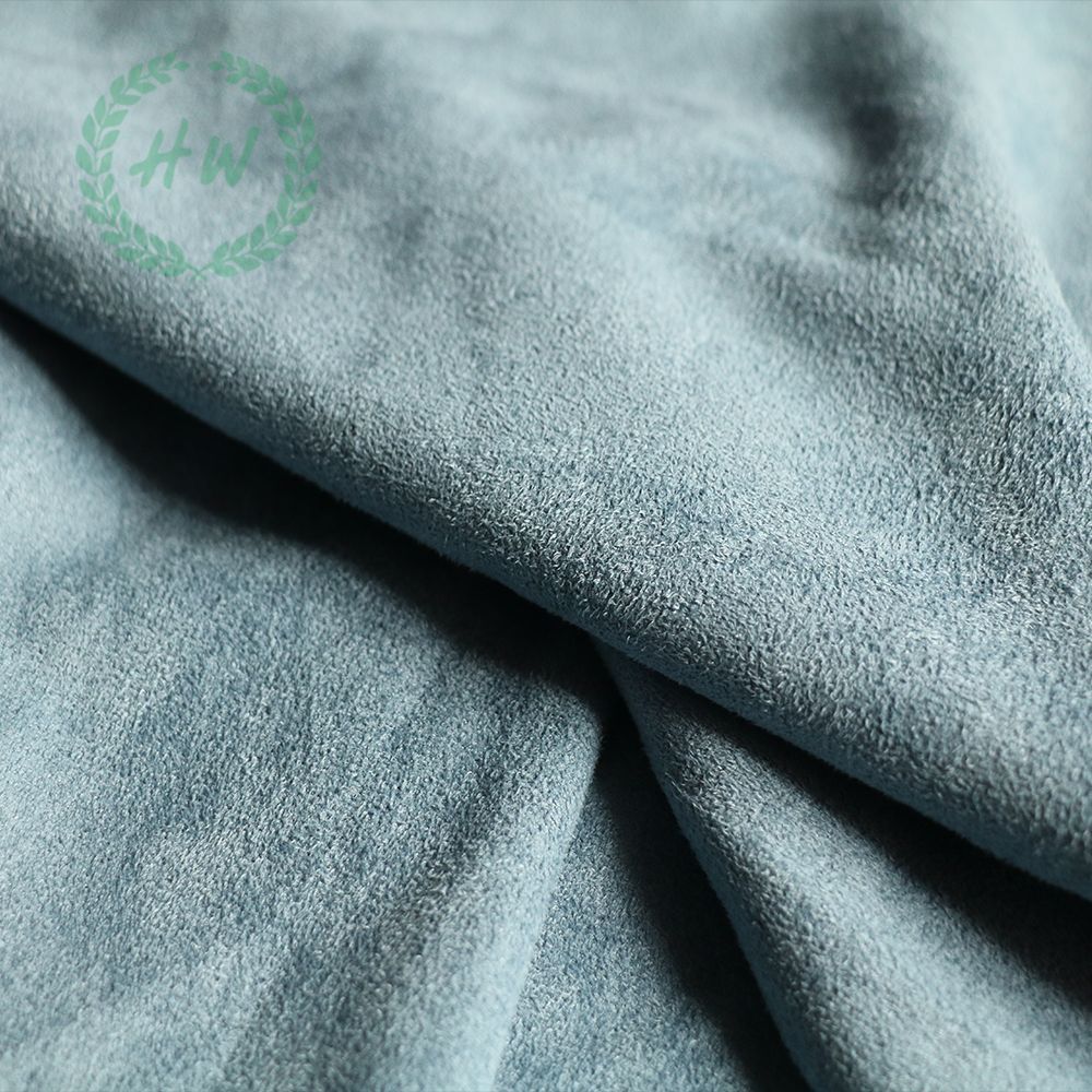 加厚仿鹿纤绒 单面无弹麂皮绒 现货彩色190GSM宠物窝布