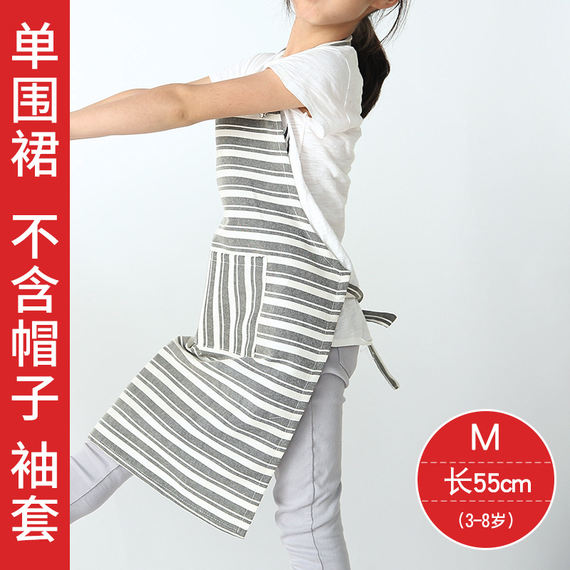 Pintura DE LOS NIÑOS delantal logotipo personalizado de Corea del arte de los niños lindos pintura hecha a mano para hornear delantal sin mangas