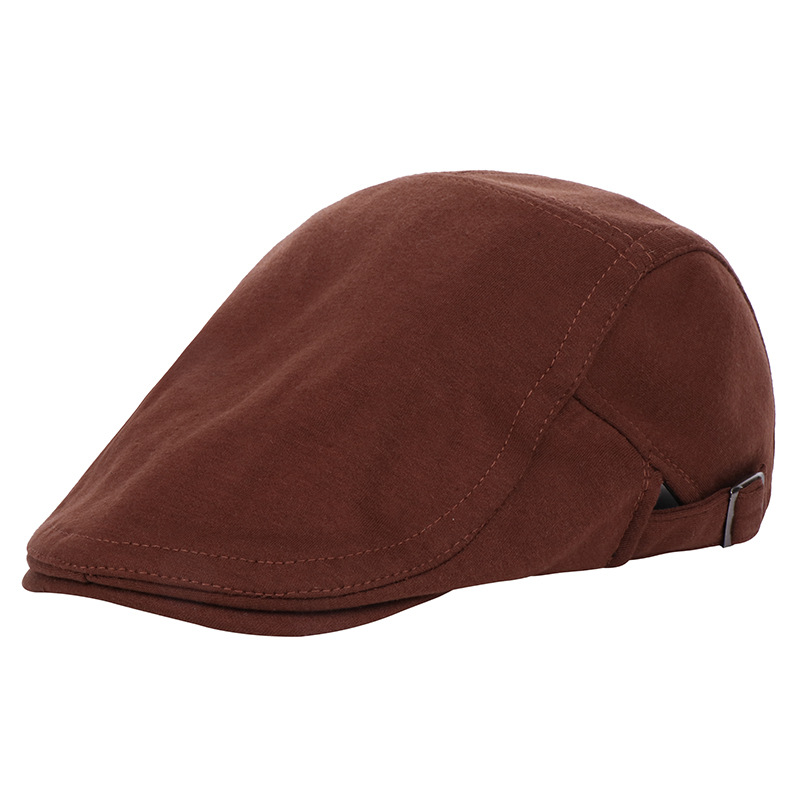 Men's Fashion Solid Color Beret Hat display picture 3