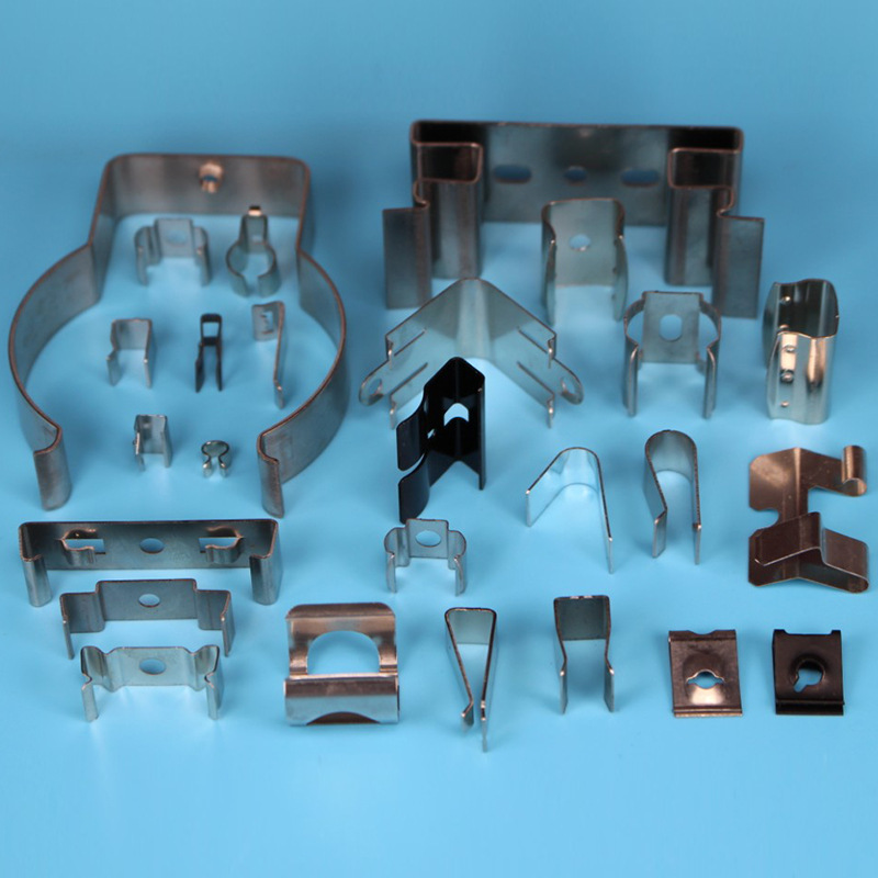 工厂生产锰钢弹簧片弹簧V型卡扣301不锈钢弹夹固定连接件冲压