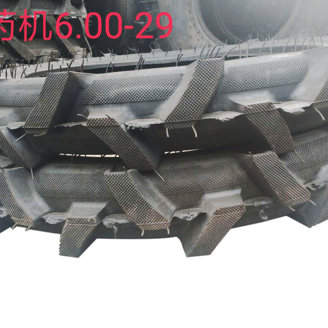 现货供应6.00-29农用拖拉机轮胎 人字花纹打药机轮胎 全新带钢圈