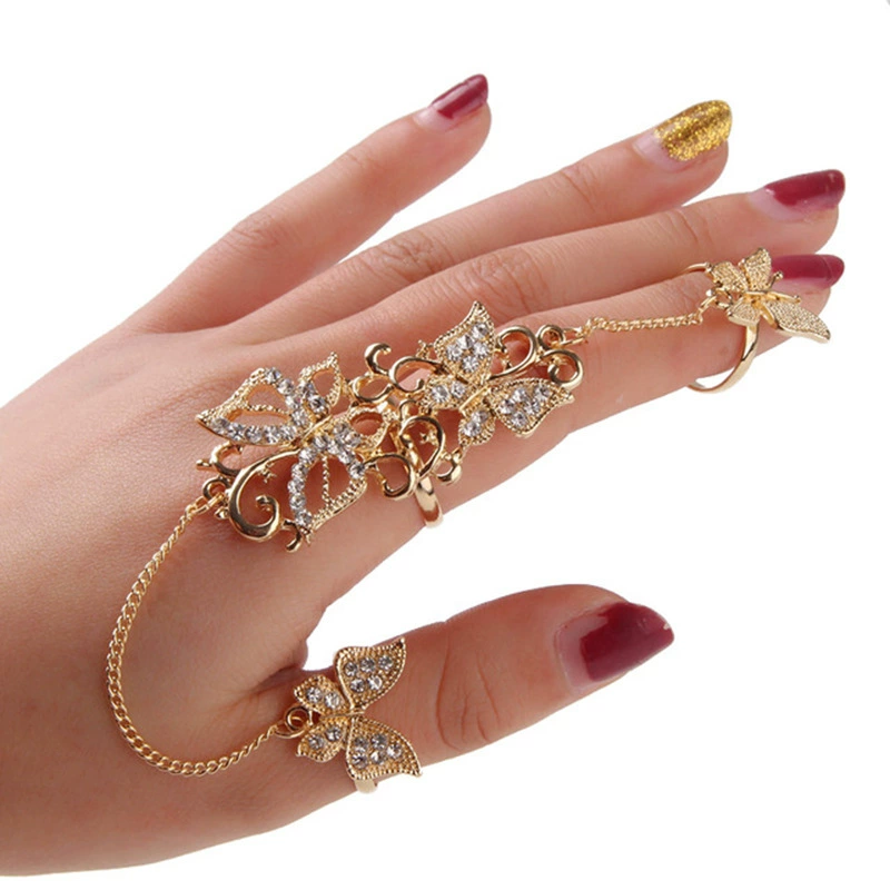 Fashionable ring, adjustable set, European style