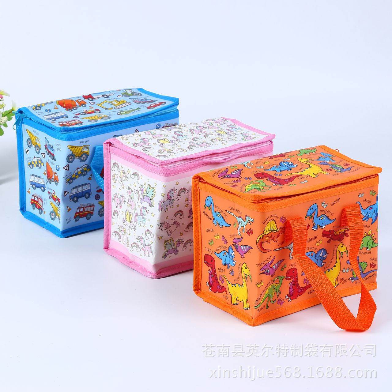 无纺布覆膜手提保温包定做 时尚保温袋批发 定制冷藏保鲜袋冰袋