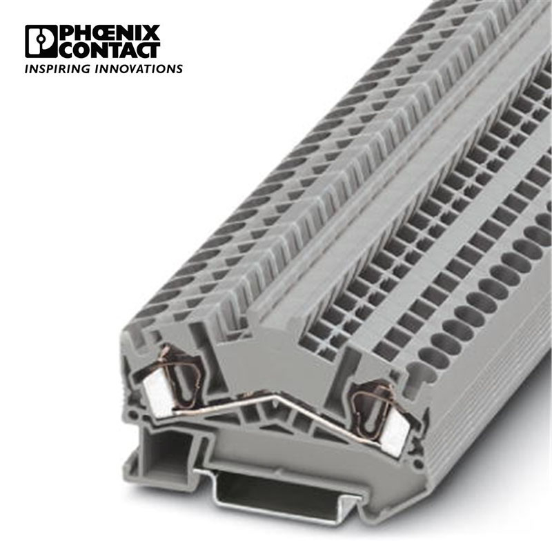 菲尼克斯接线端子4平方弹簧连接灰色凤凰端子-STS 4