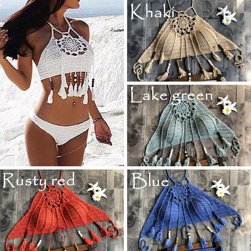 Ebay2024 Export New Hand Crochet Bikini Intimates European and American Beach Swimsuit Yoga Sports Bra Ebay2024 Export New Hand Crochet Bikini Intimates European and American Beach Swimsuit Yoga Sports Bra