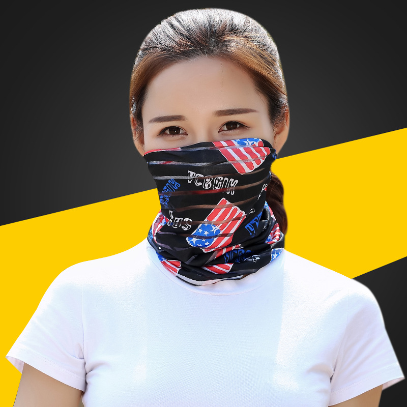 夏季新款条纹头巾 百叶窗百变魔术巾 男女多功能户外骑行运动围脖|ru