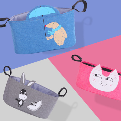 婴儿推车挂包收纳袋大空间宝宝手推车挂钩置物袋挂袋通用|ru