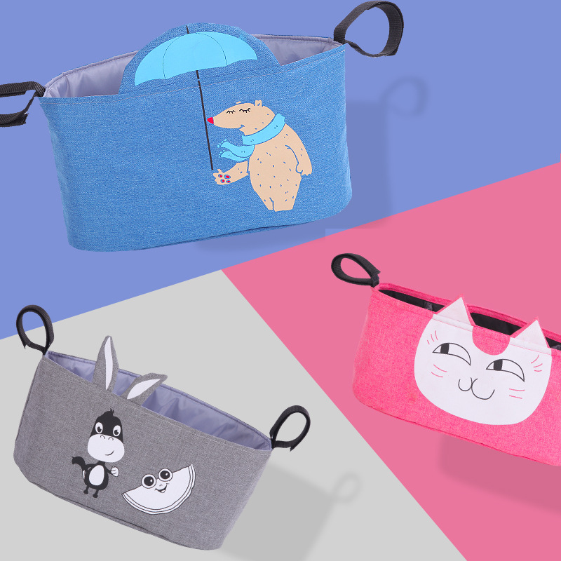 婴儿推车挂包收纳袋大空间宝宝手推车挂钩置物袋挂袋通用|ru