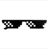 Mosaic pixel coding funny sunglasses two -dimensional installation for birthday gifts