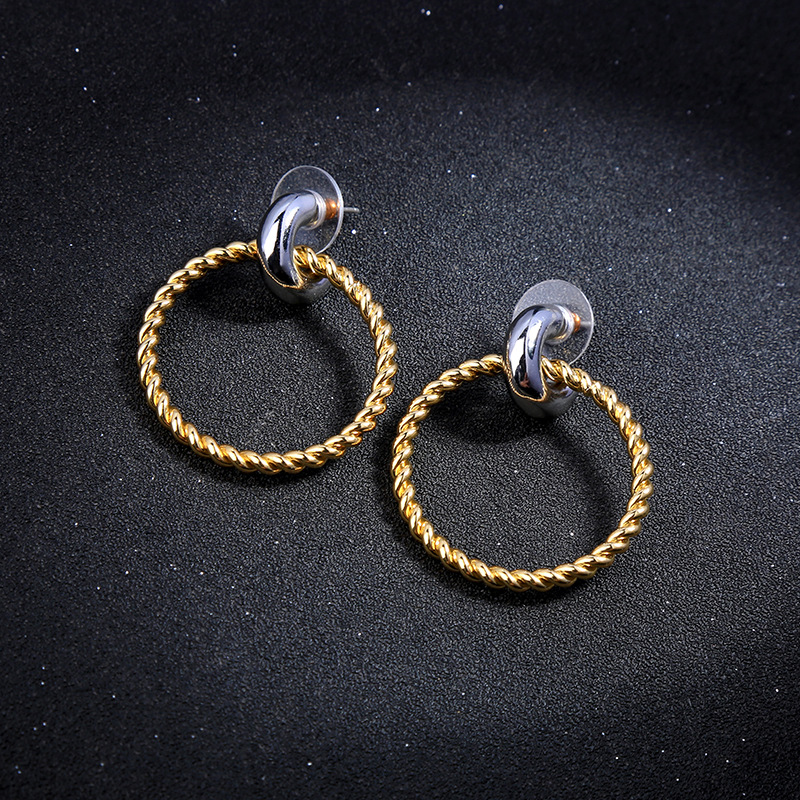 Creative Minimalist Geometric Exaggerated Circle Earrings Female Earrings display picture 4