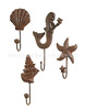 Ocean hook cast iron sea horse wall decoration starfish decoration foreign trade shell foreign trade original