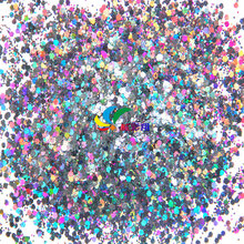 美甲亮片金葱粉七彩多彩混色六角玫瑰金镭射幻彩指甲混合金葱粉