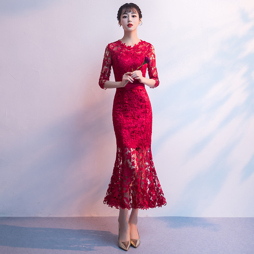 chinese dress ladies Amazon.com: Dresses for Women Party Night Elegant Ruffle Hem Long Sleeve  Dress Cocktail Maxi Dressses V Neck Se Navy : Sports & Outdoors