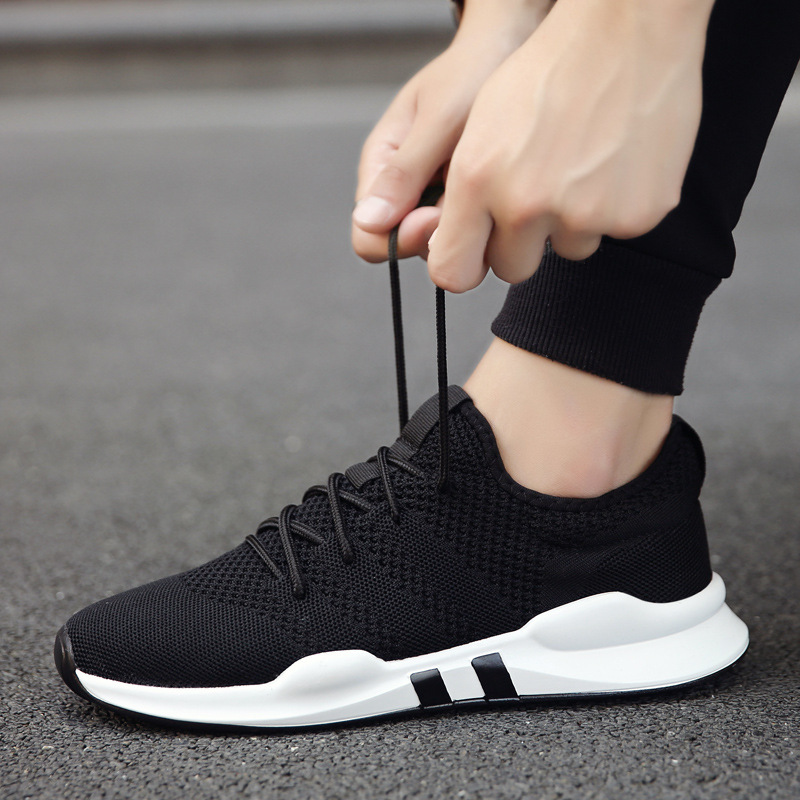 Trend sports low autumn sneakers low-cut made of mesh