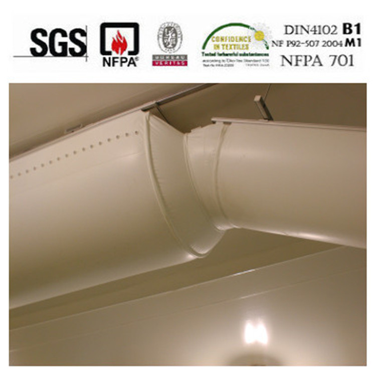 纱线永久阻燃布风管易清洗 安装方便