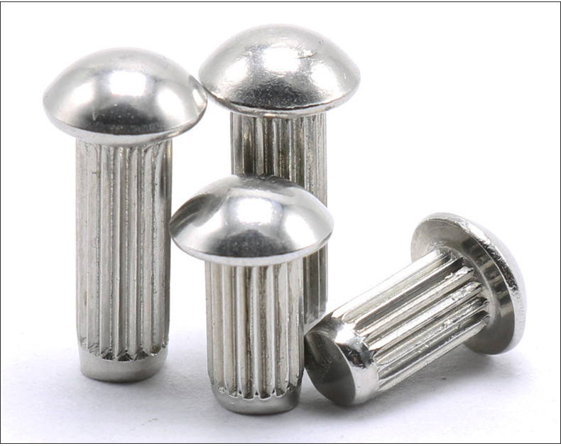 GB827不锈钢304标牌铆钉滚花铆钉花纹铆钉铭牌商标实心铆钉M2M2.5
