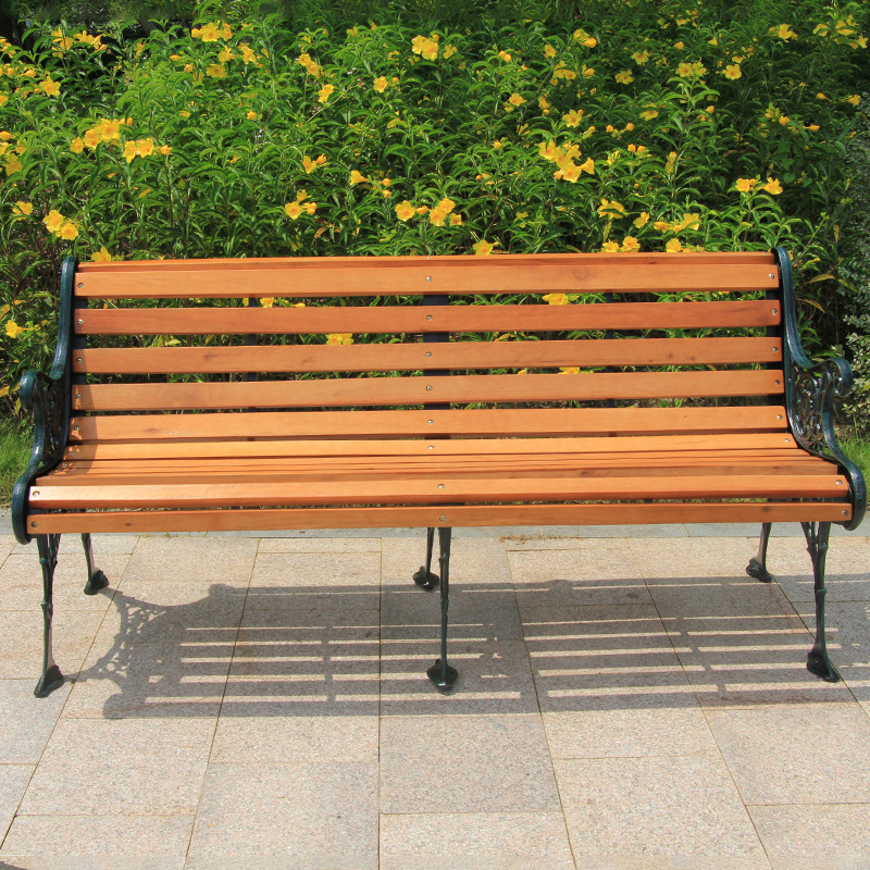 Factory direct leisure garden outdoor waiting chair park viewing gentle chair outdoor garden solid wood chair