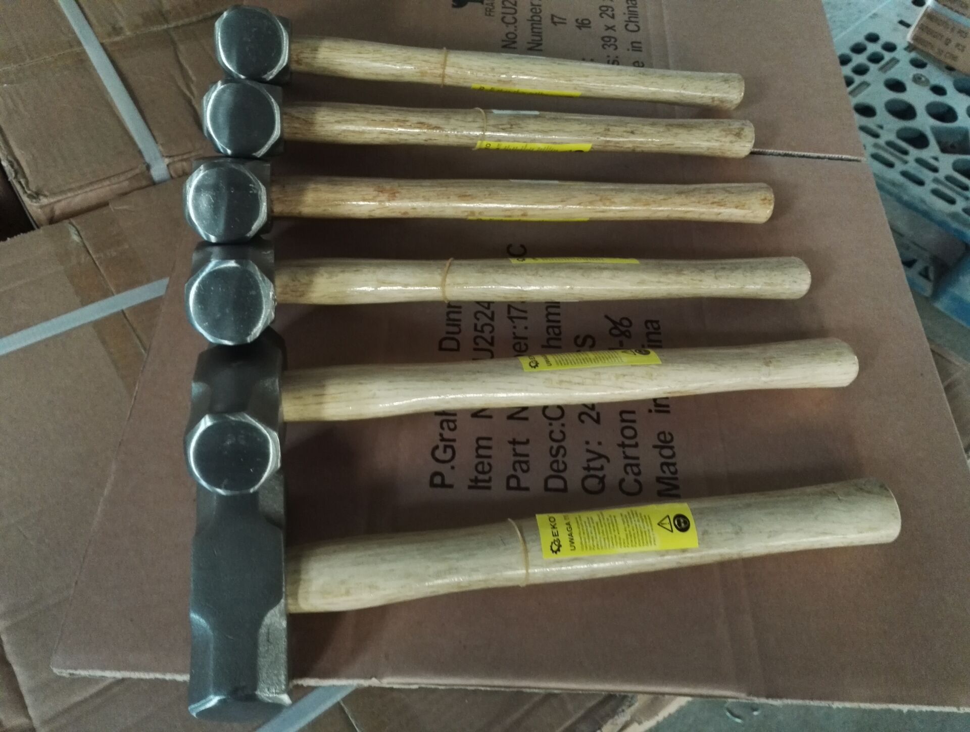 山东临沂工厂生产加工高碳钢锻打八角锤10LB喷漆八角锤