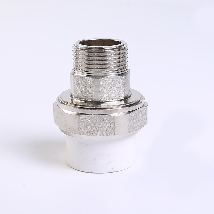 PPR精品铜外丝活接 进口PPR原料红冲锻压一体ppr铜活接厂家直销|ms