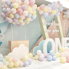 Wedding decoration, marriage celebration, party arrangement, macaron color latex balloons, 10-inch 2.2g arch balloons