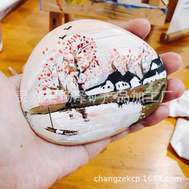 Обработка индивидуальной поставки окрашенный камень для рисования DIY окрашенная галька Многофункциональный окрашенный камень студенческий художественный камень