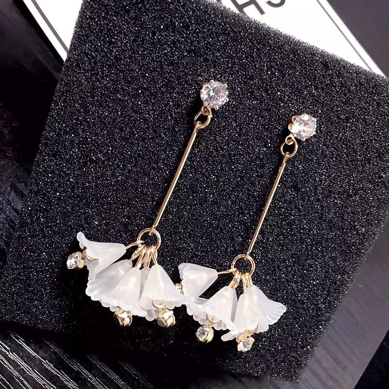 Yiwu Meideheng frosted colored trumpet flower ancient-style hairpin Plastic Handmade DIY accessory 10x12mm detail image 10