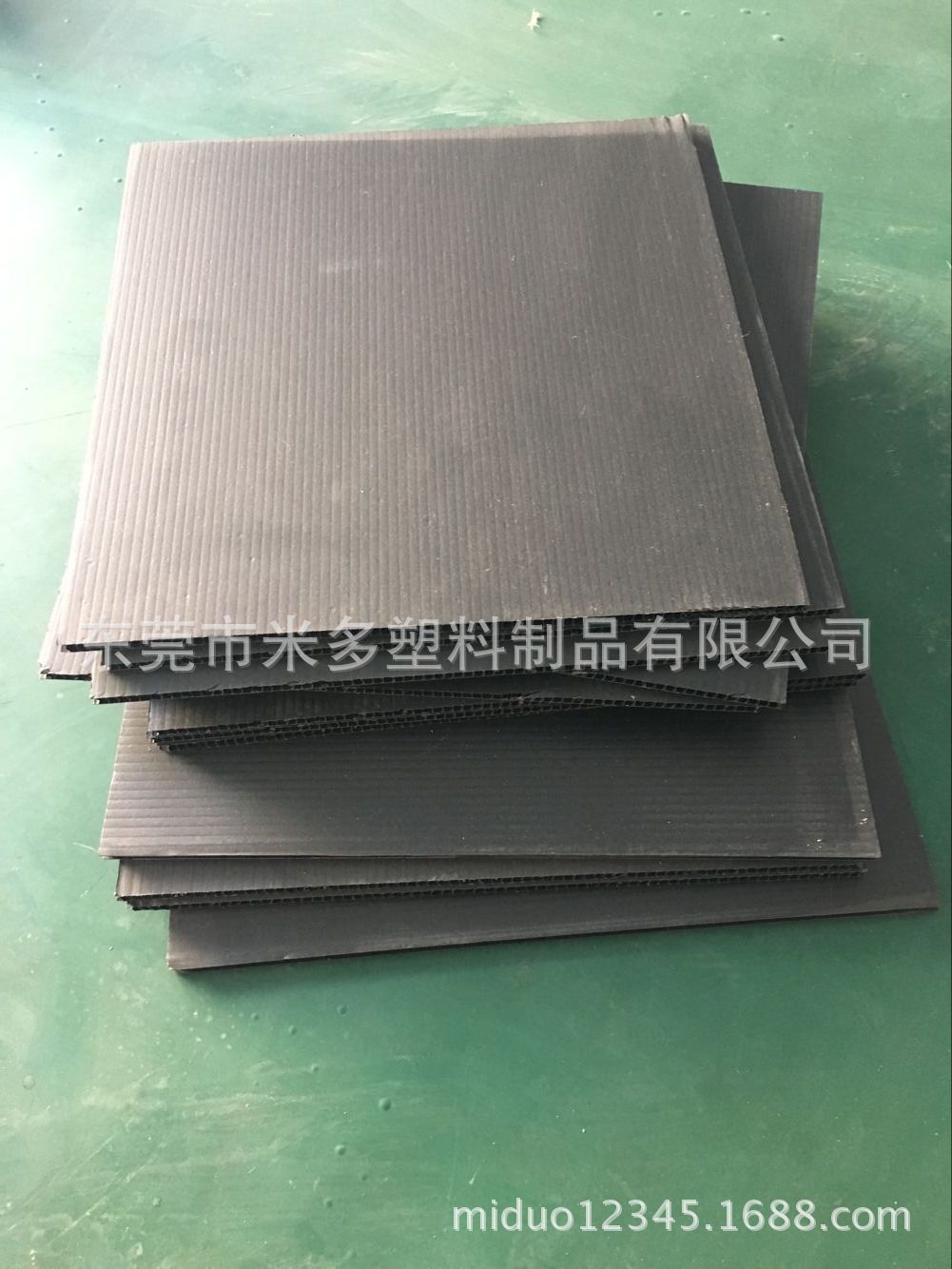 供应珠海黑色防静电瓦楞PP中空板 塑料防静电隔板