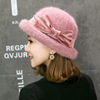 Winter fashionable woolen keep warm knitted hat for mother with hood, for middle age