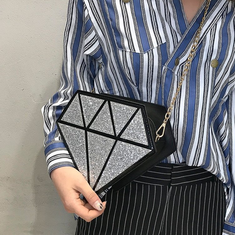 wholesale fashion laser sequins diamond diagonal bagpicture17
