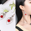 Earrings, long sexy pendant from pearl, wholesale