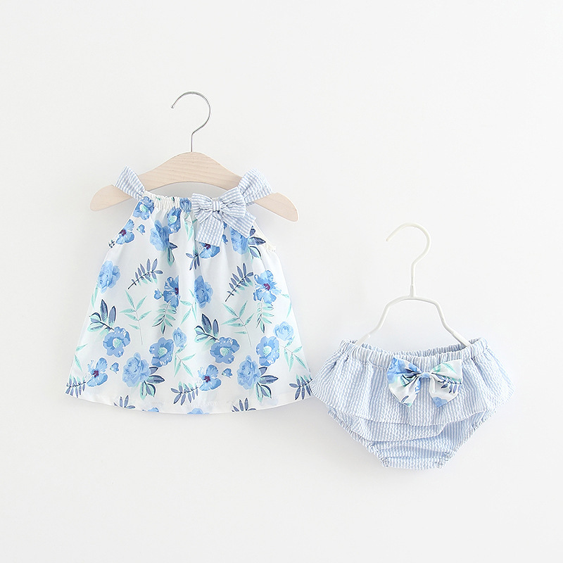 Floral Dress and Pants Set