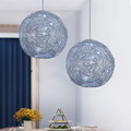 现代圆球吊灯 北欧创意个性餐厅吊灯 铝材蓝色星空吊灯 厂家直销