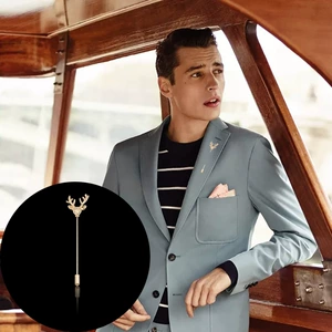 Stunning Vintage Deer Pin with XZ082 for Men and Women, Made in Yulu