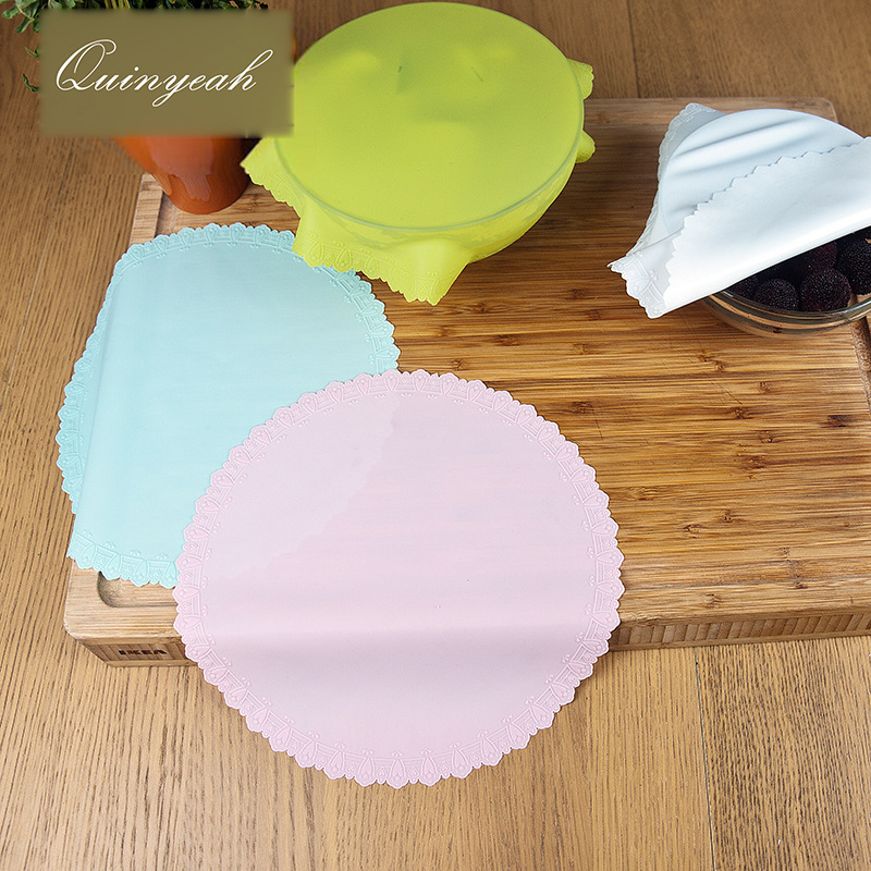 Silicone film Lids Sealing cover Microwave Oven heating Refrigerator Lids currency High temperature resistance