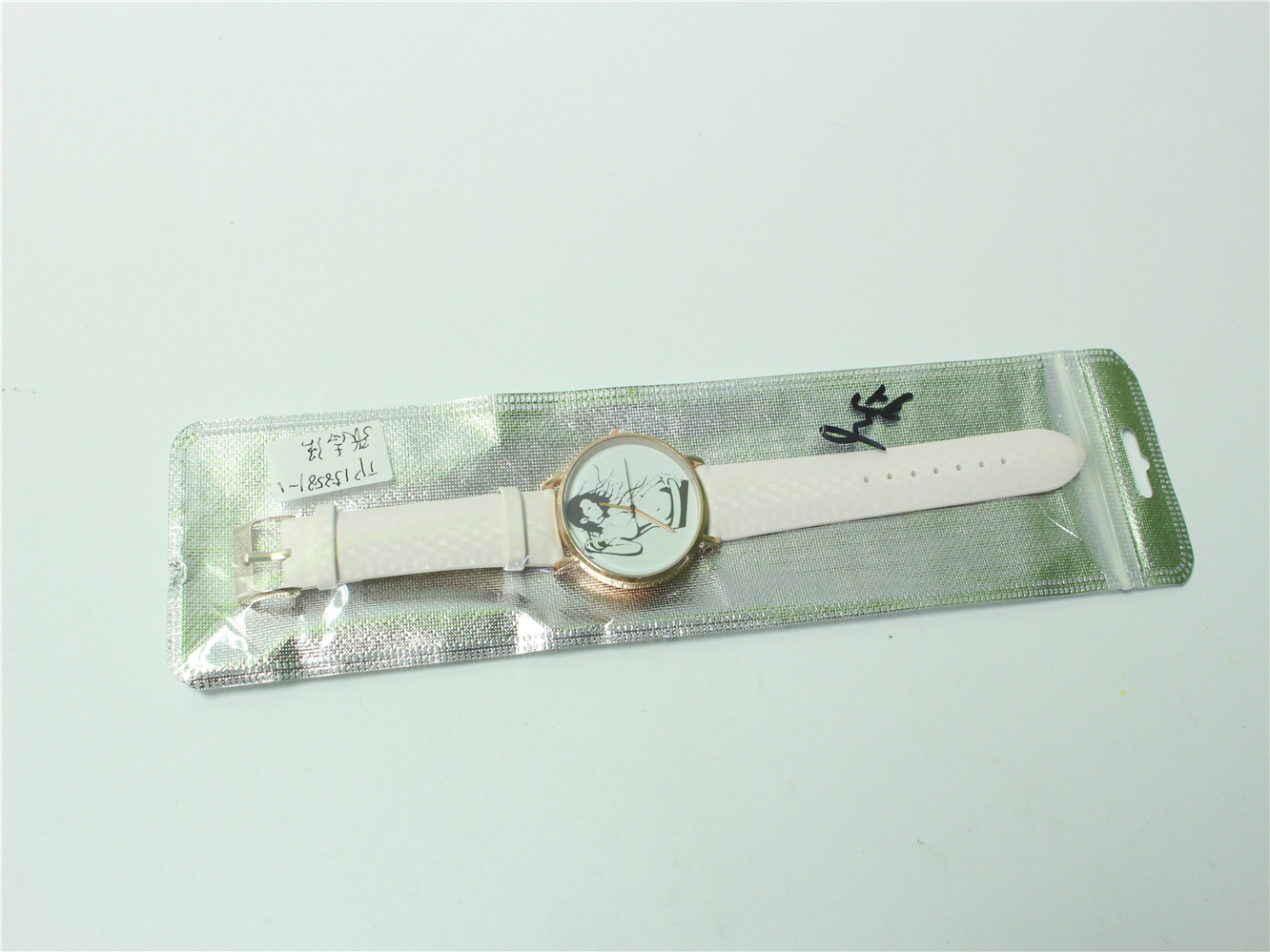 (中性)光变手表万圣节变色龙手表石英手表 颜色->白色变紫红