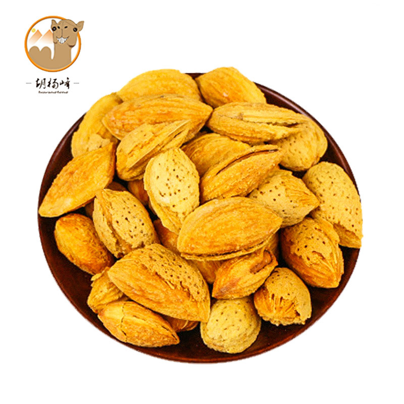 Xinjiang specialty Pellicle Almond nut Shelling Almond Salt and pepper flavor 500g Big dragon fruit