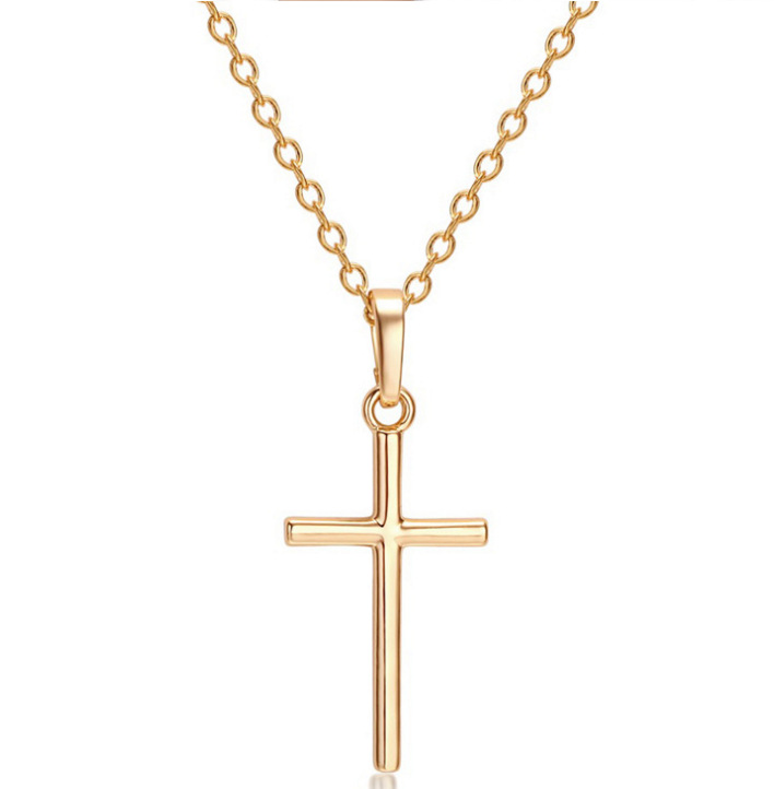fashion simple cross alloy necklace