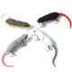 Mice Rat Fishing Lures Topwater 3D Mouse Lures Baits Artificial Rat Swimbaits Bass Trout Hard Lures Kit Gifts for Men 2Pcs