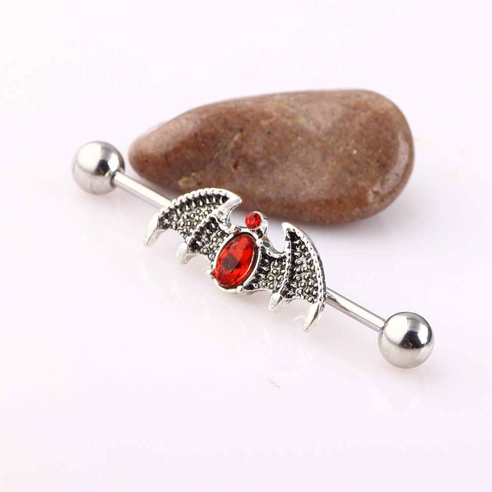 Pointed titanium steel lip stud product view
