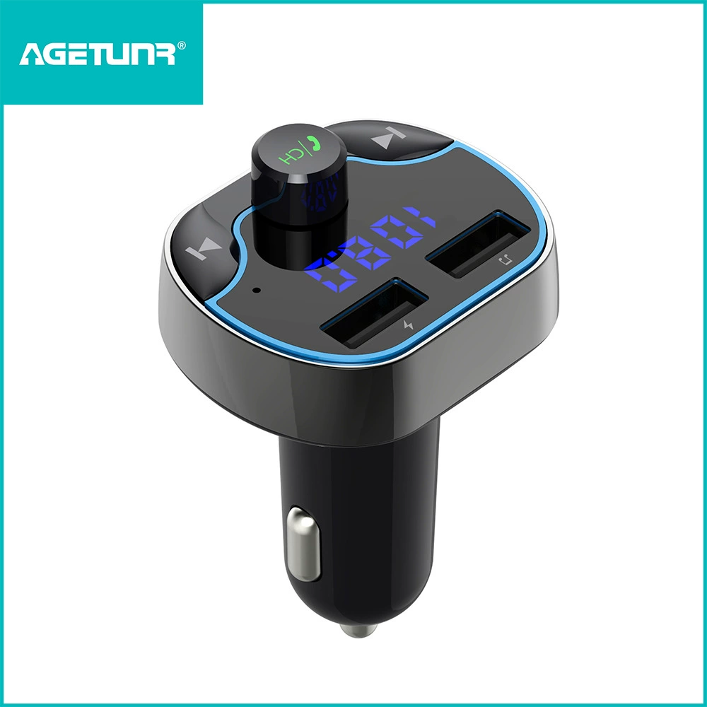 Трансграничный новый передатчик T24FM Zhitong, быстрая зарядка, голосовая навигация, автомобильный телефон громкой связи, Bluetooth, MP3-плеер